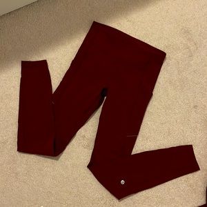 Maroon Lululemon Align Leggings